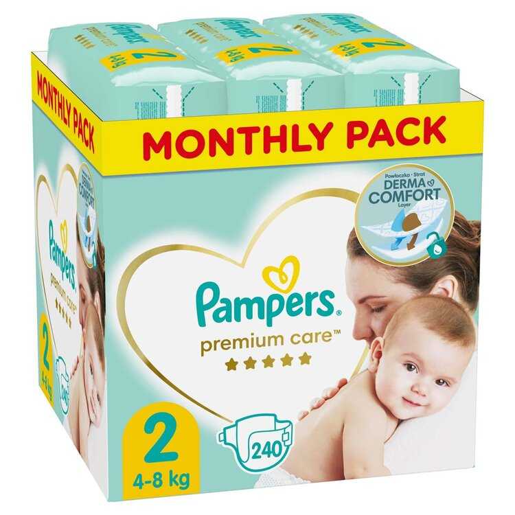 Pampers Premium Care 2 MINI 4-8 kg 240 ks