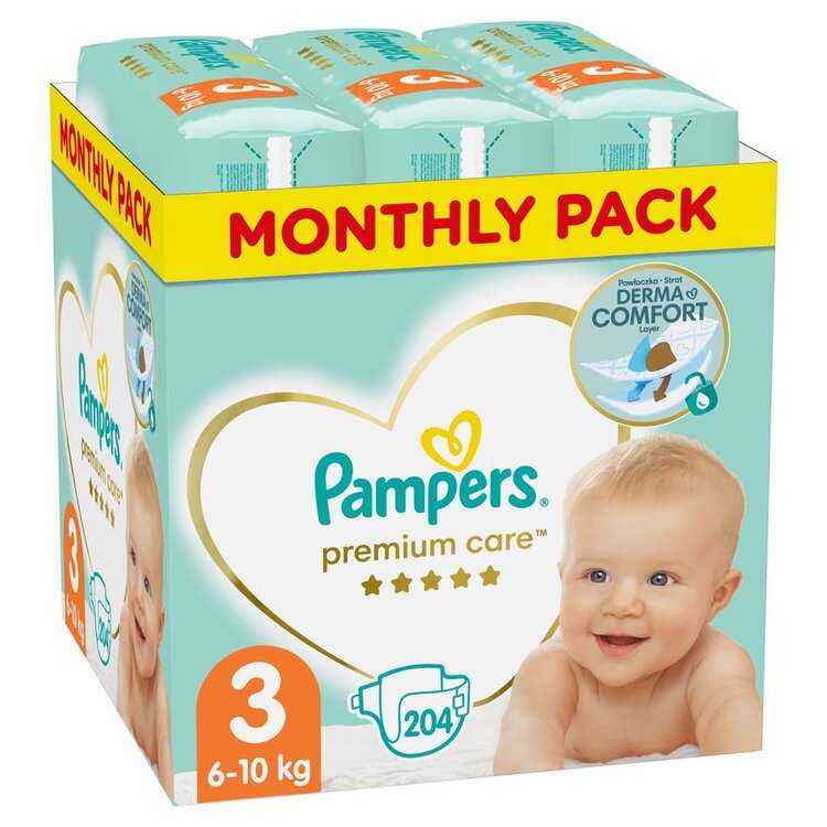 Pampers Premium Care 3 MIDI 5-9 kg 204 ks