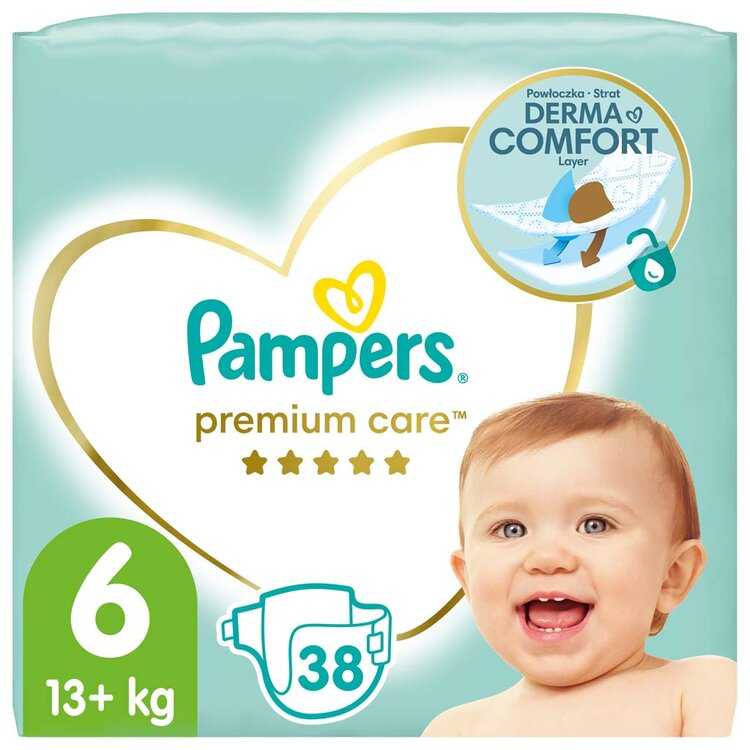 Pampers Premium Care 6 EXTRA LARGE 13+ kg 38 ks