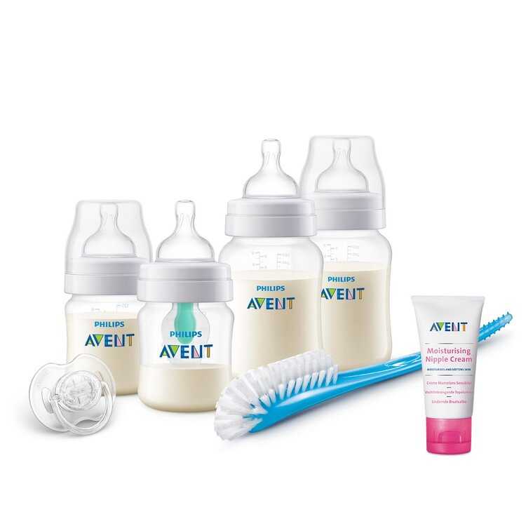 Philips AVENT Novorozenecká startovní sada Anti-colic s ventilem AirFree + Krém na bradavky 30 ml