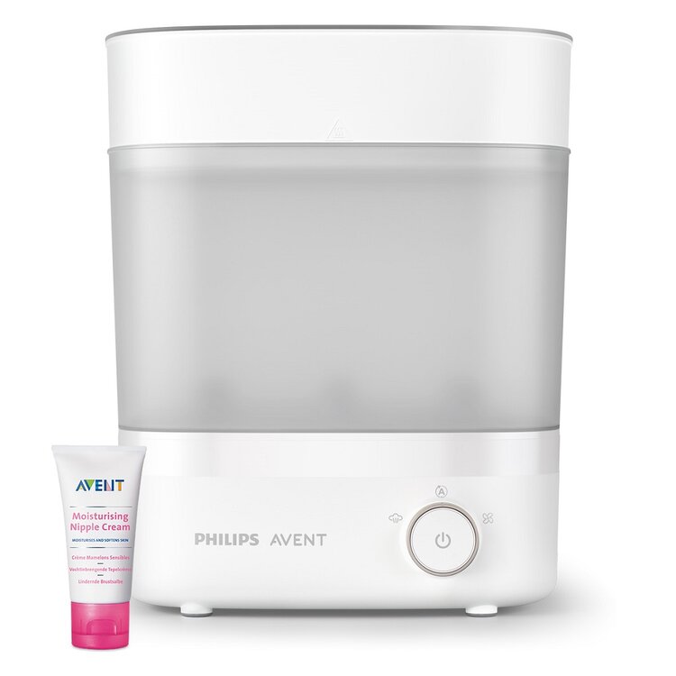 Philips AVENT Sterilizátor parní elektrický Premium SCF293/00 + Krém na bradavky 30 ml