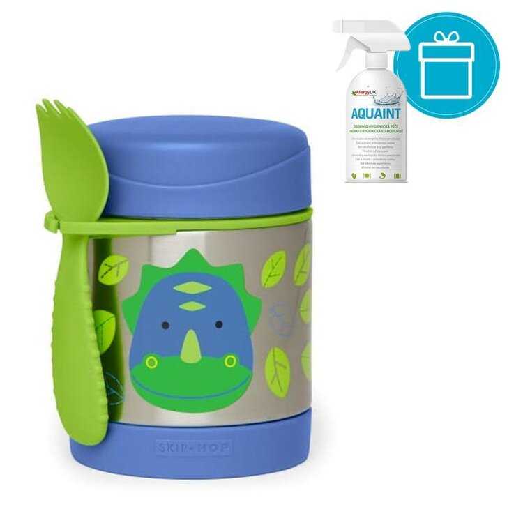 SKIP HOP Zoo Termoska na jídlo se lžičko/vidličkou Dino 325 ml