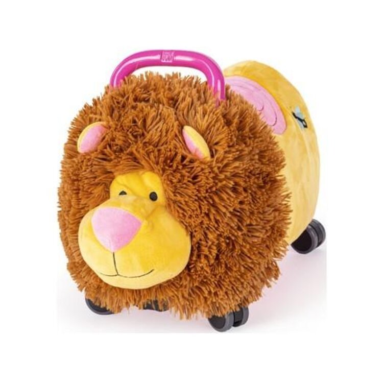 TEDDIES Odrážedlo Funny wheels Rider Ride-On lvíček plyšový růžový 12 m+