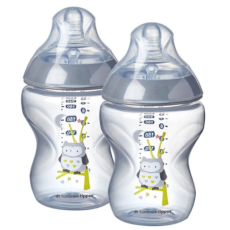 TOMMEE TIPPEE Kojenecká láhev s obrázky C2N 260 ml 0m+ 2 ks