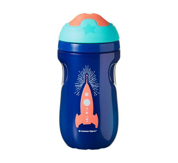 TOMMEE TIPPEE Termohrnek netekoucí Explora 260 ml 12m+ modrý raketa