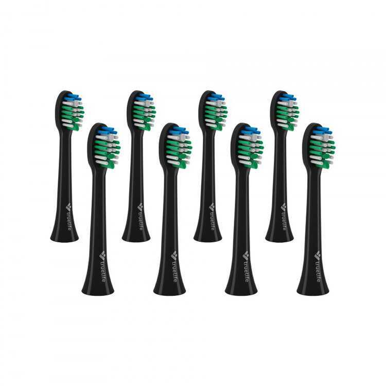 TRUELIFE SonicBrush Compact Heads Black Standard 8 Pack