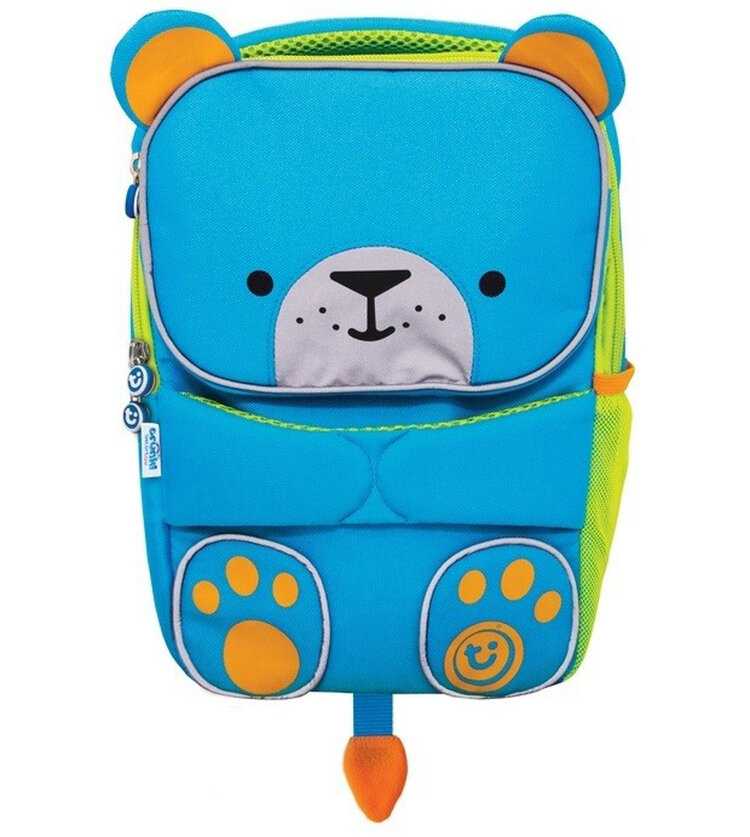 TRUNKI Batůžek reflexní modrý medvídek 2r+