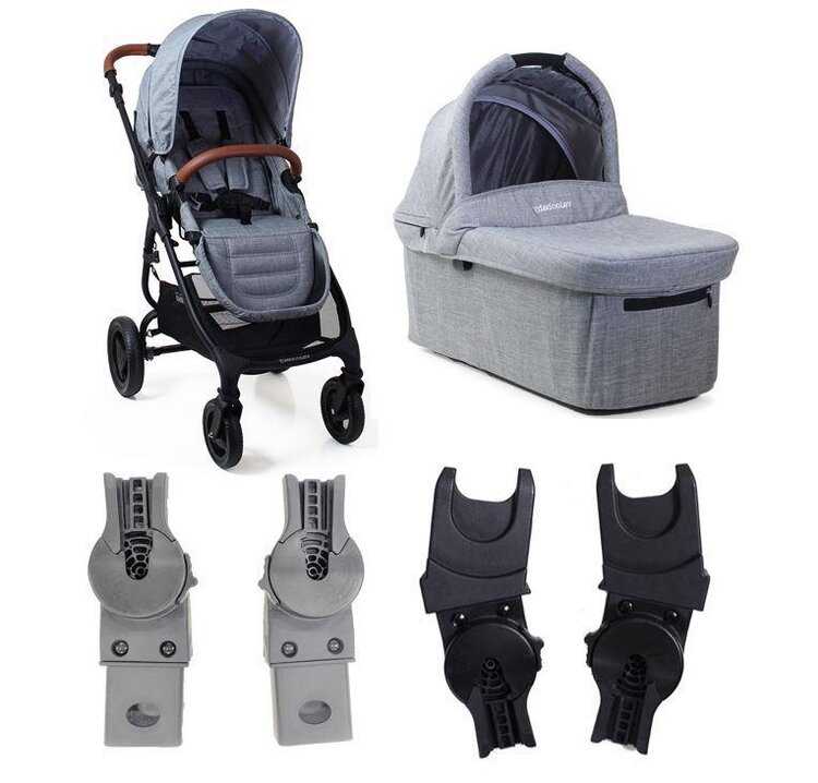 VALCO BABY Kočárek kombinovaný Trend 4 Ultra Grey Marle včetně adaptérů k autosedačce