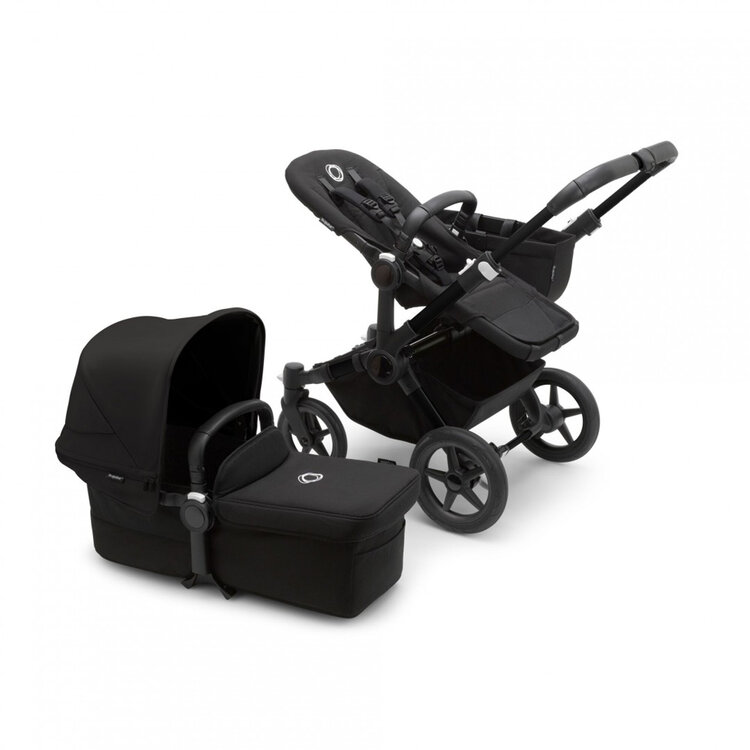 BUGABOO Donkey 5 Kompletní kočárek Mono Black/Midnight black-Midnight black