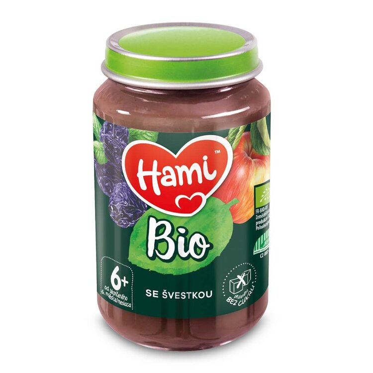 EXP: 31.10.2023 HAMI BIO Ovocný příkrm Se švestkou 190 g