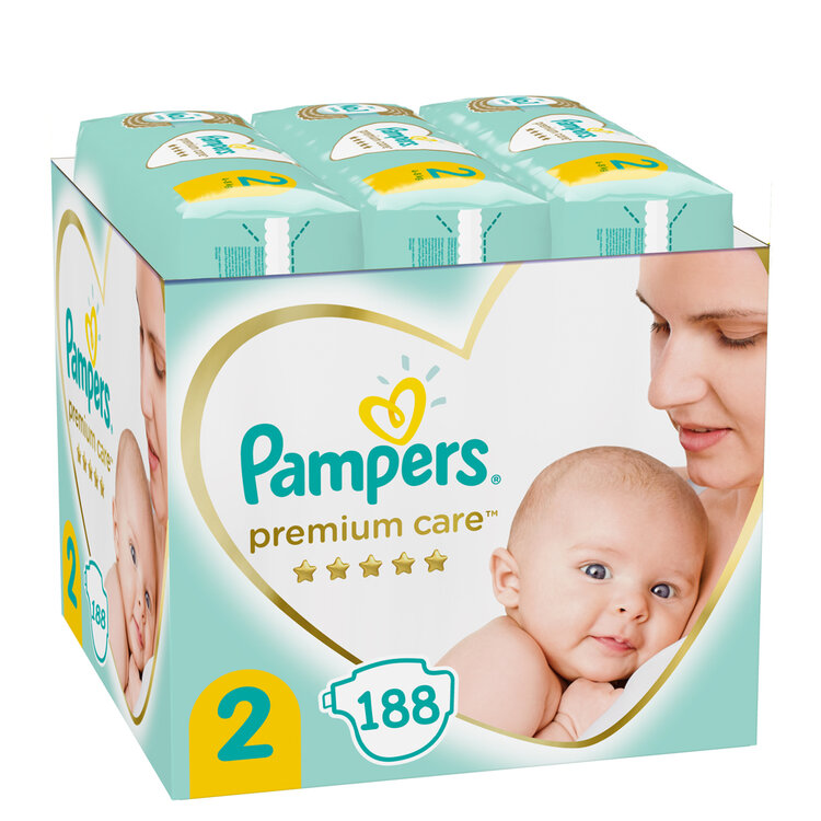 PAMPERS Premium Care 2 plenky (188 ks)