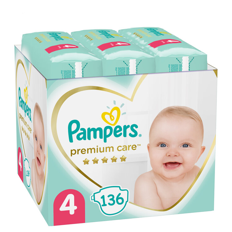 PAMPERS Premium Care 4 plenky (136 ks)