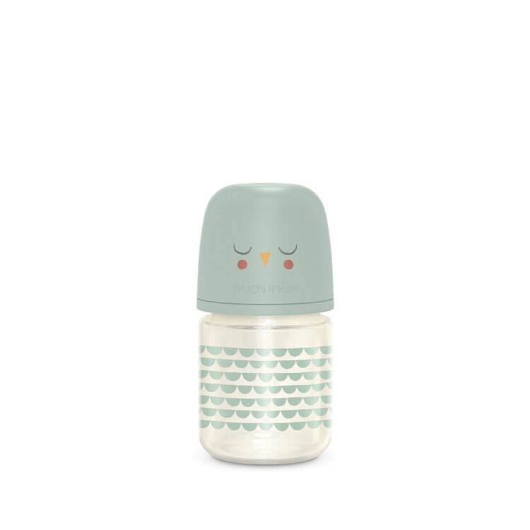 SUAVINEX Láhev sklo Bonhomia 120 ml fyziologická SX PRO +0 SF - zelená