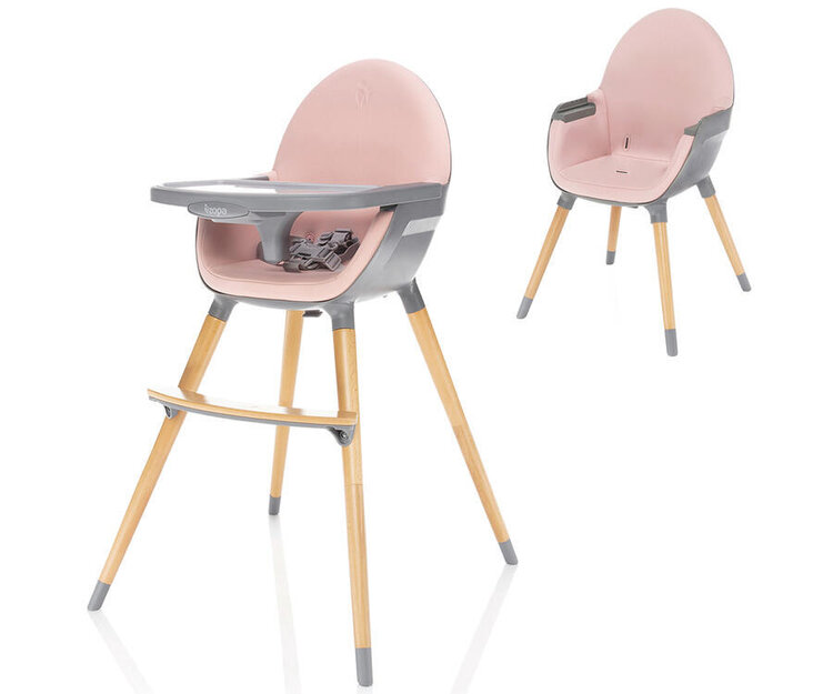 ZOPA Dětská židlička Dolce Grey Blush Pink
