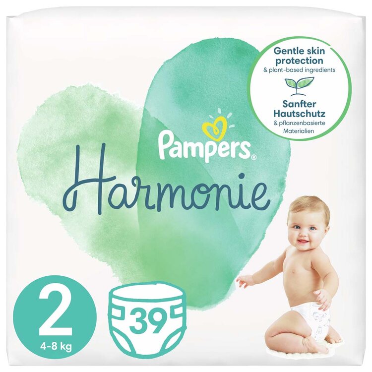 PAMPERS Harmonie Pleny jednorázové 2 (4-8 kg) 39 ks