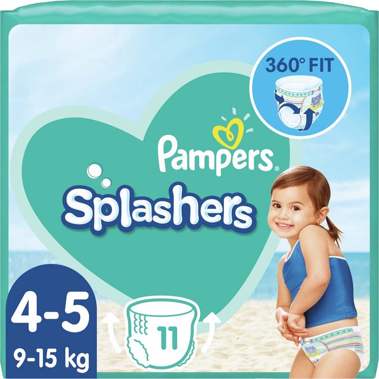 Pampers Pants Splashers 4-5 9-15 kg 11 ks