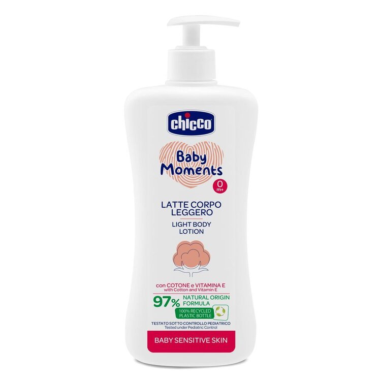 CHICCO Šampon micelárny na vlasy a telo s dávkovačom Sensitive 500 ml