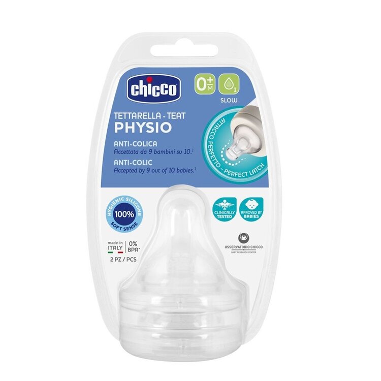 Chicco dudlík na láhev Perfect 5/Well Being fyziologický pomalý průtok 2 ks V001517