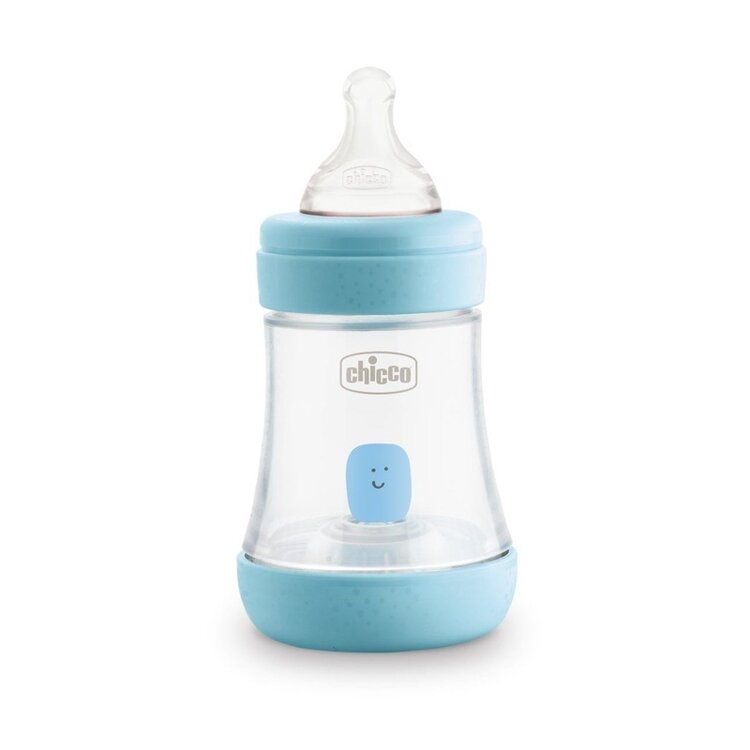 Chicco láhev kojenecká Perfect 5 silikon modrá 150 ml