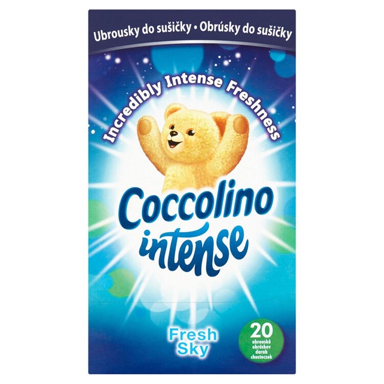 Coccolino Intense Fresh Sky vonné ubrousky do sušičky 20 ks