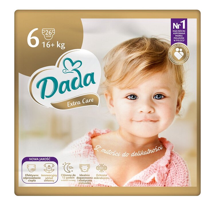 Dada Extra Care 6 EXTRA LARGE 16+ kg 26 ks