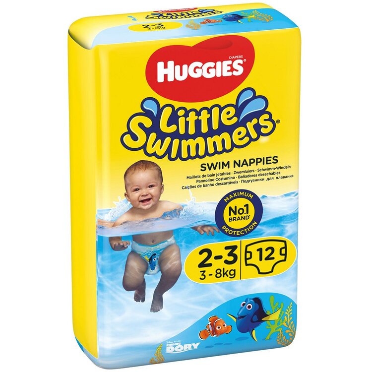 Huggies Little Swimmers 2-3/3-8 kg 12 ks