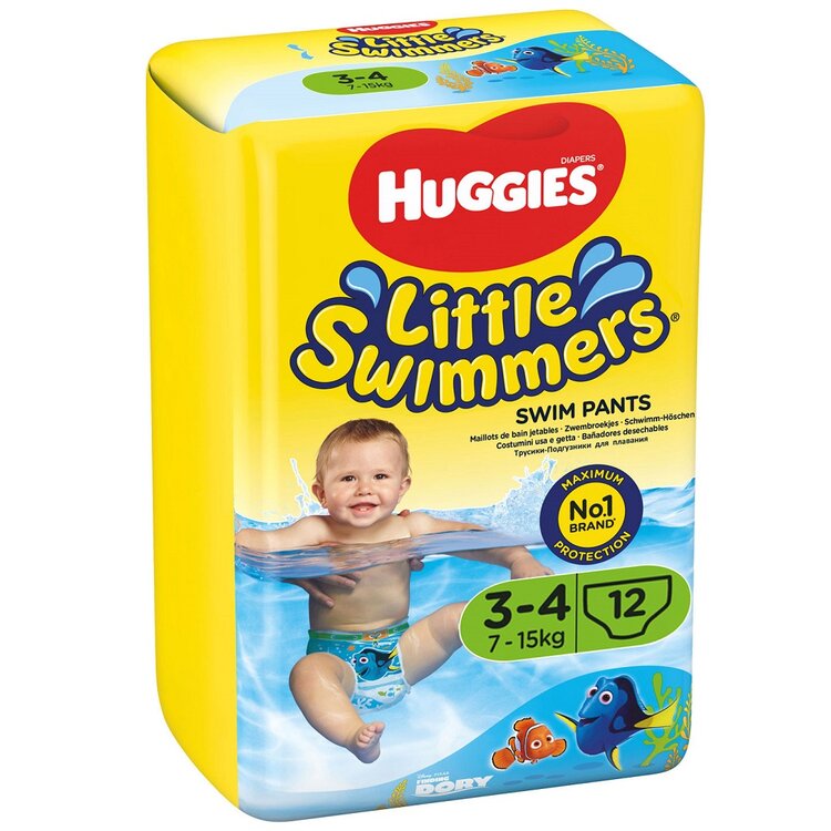 Huggies Little Swimmers 3-4/7-15 kg 12 ks