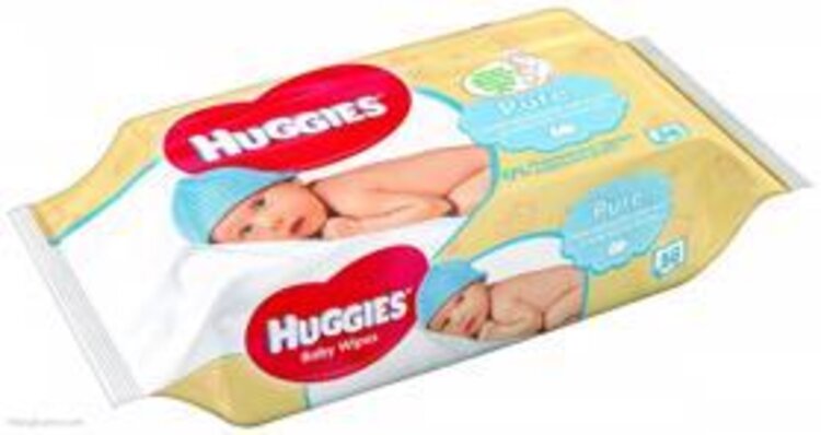 Huggies Pure vlhčené ubrousky 56 ks