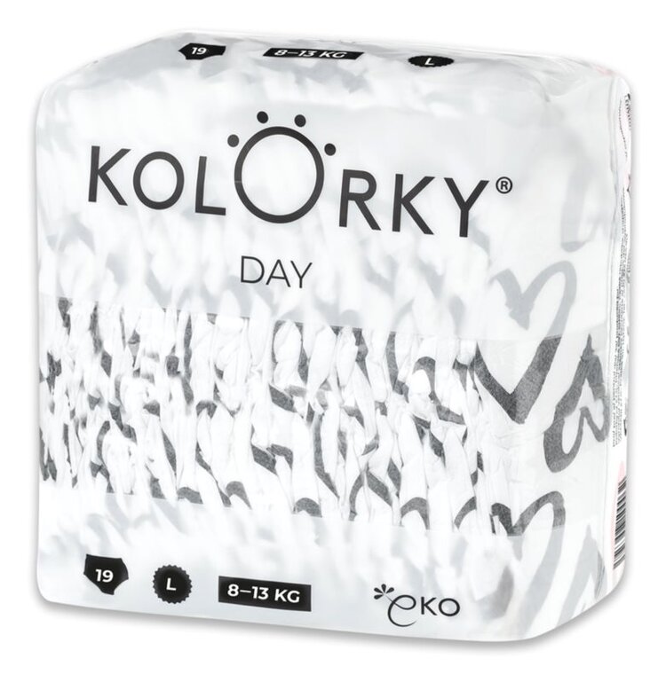 KOLORKY DAY srdce L 8-13 kg 19 ks