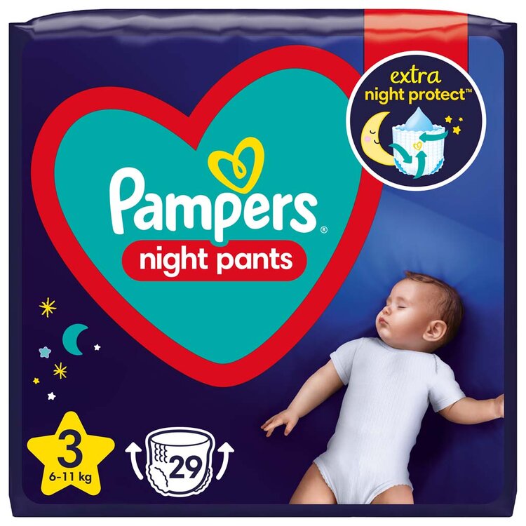 PAMPERS Night Pants 3 6-11 kg 29 ks