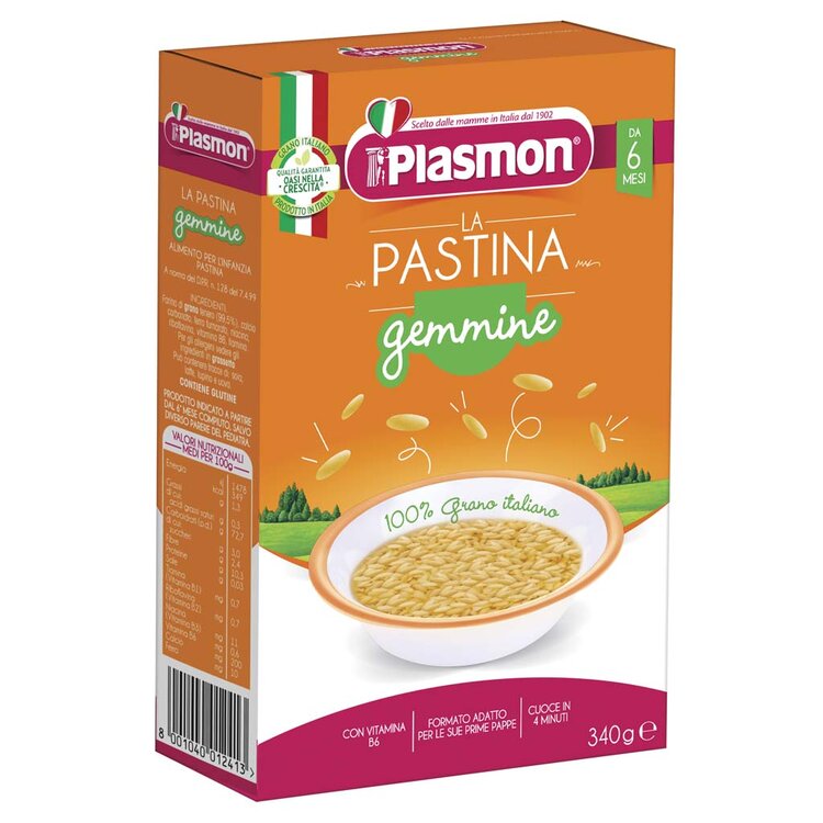 PLASMON Těstoviny pšeničné Gemmine rýže 340 g