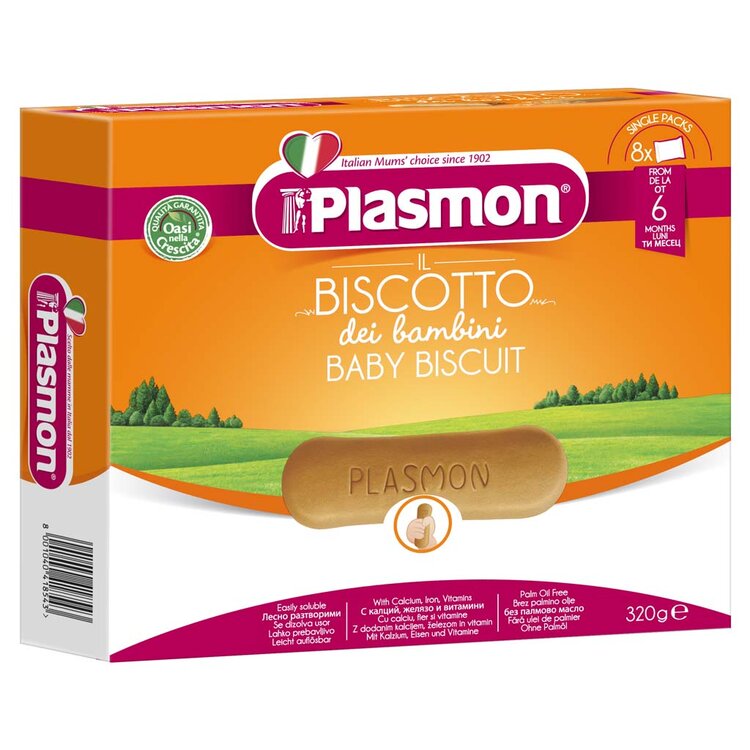 Plasmon Sušenky 6m+ 320g