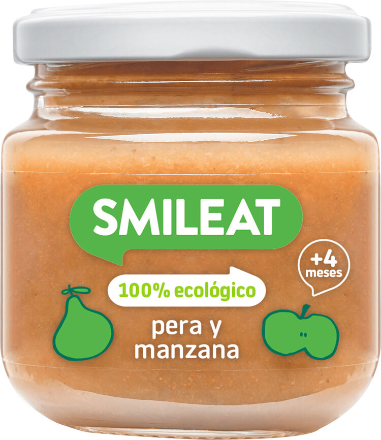 SMILEAT Organic příkrm Hruška s jablkem 130 g