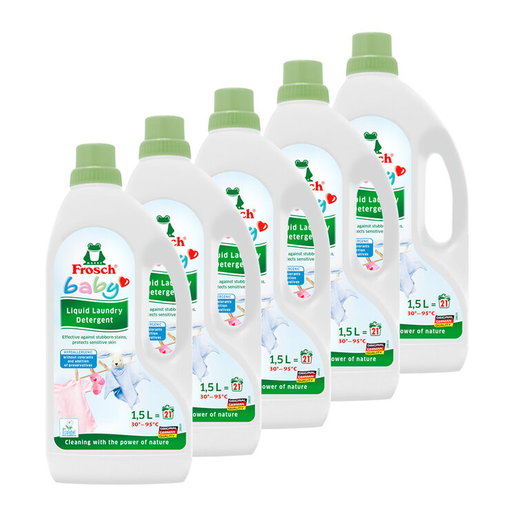 FROSCH EKO Baby Prostředek prací na kojenecké prádlo 5x1500 ml