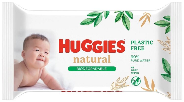 HUGGIES® Ubrousky vlhčené Natural Pure Water 48 ks