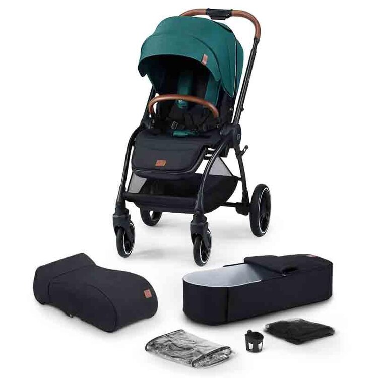 KINDERKRAFT Kočárek sportovní Evolution Cocoon 2v1 Midnight Green