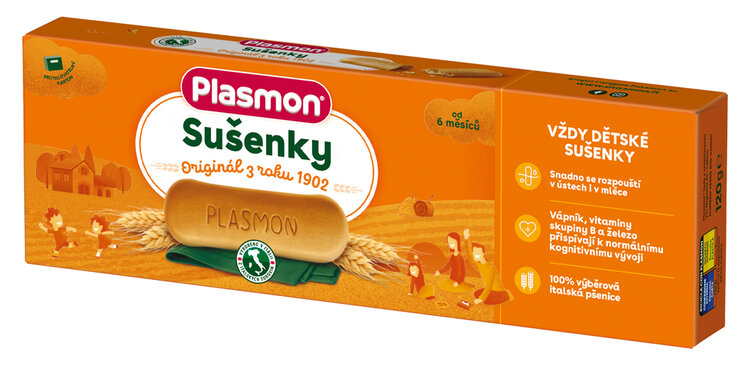 Produkty značky Plasmon jsou vyrobené v Itálii podle jedinečných receptur s ověřitelným původem každ
