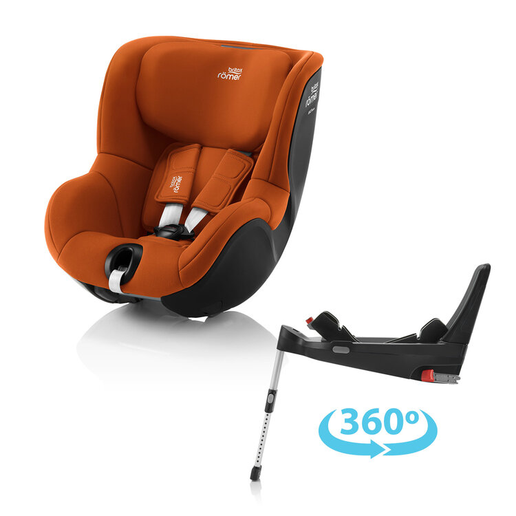 BRITAX RÖMER Autosedačka Dualfix 3 i-size Bundle Flex 5Z (61-105 cm) Golden Cognac