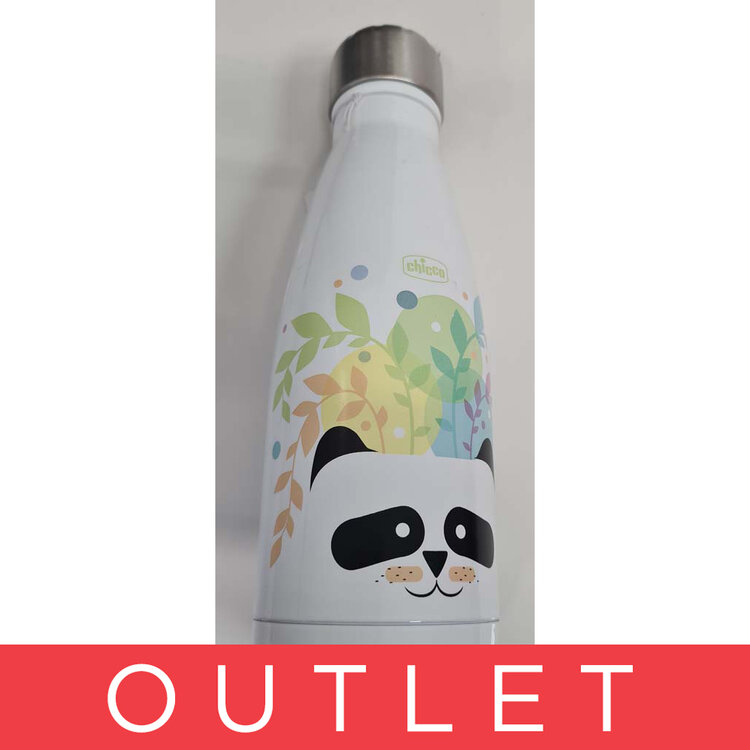 CHICCO Láhev nerezová termo Drinky Panda 350 ml