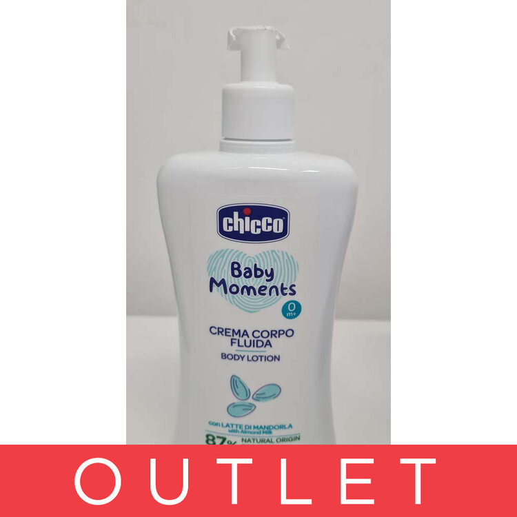 CHICCO Mléko tělové s dávkovačem Baby Moments 87% přírodních složek 500 ml