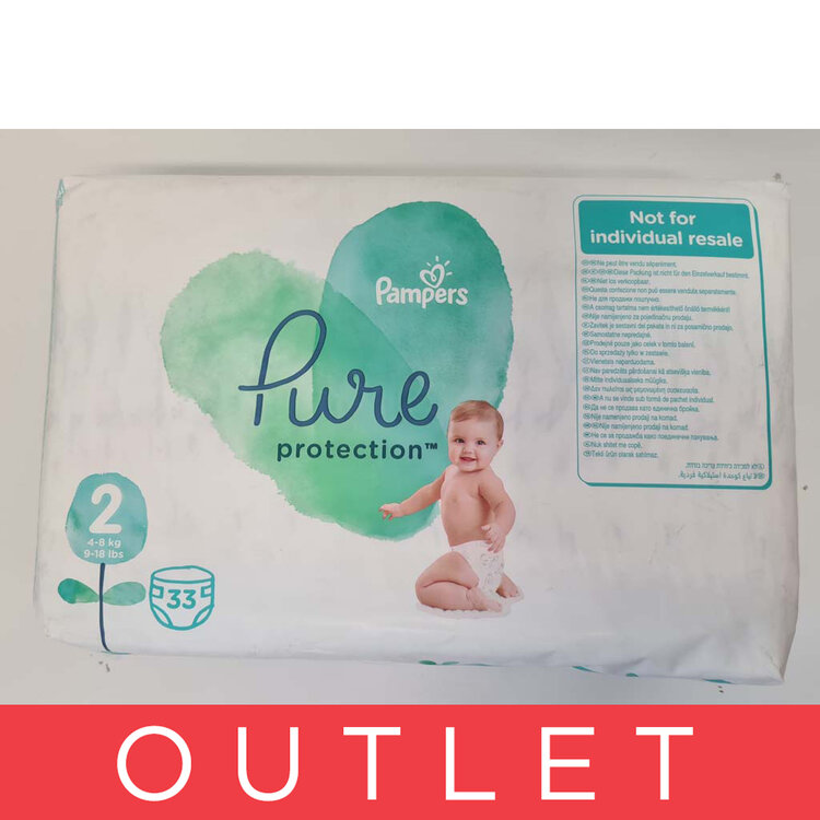 EXP: 03/2024 PAMPERS Pure Protection 2 (4-8 kg) 33 ks - jednorázové plíny