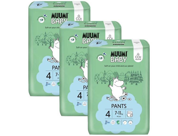 MUUMI Baby Pants 4 Maxi 7-11 kg (120 ks)