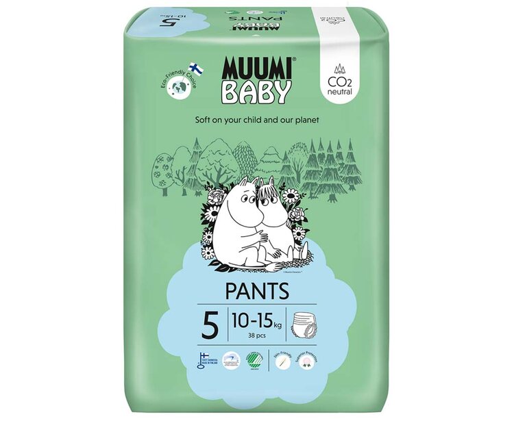 MUUMI Baby Pants 5 Maxi+ 10-15 kg (38 ks)
