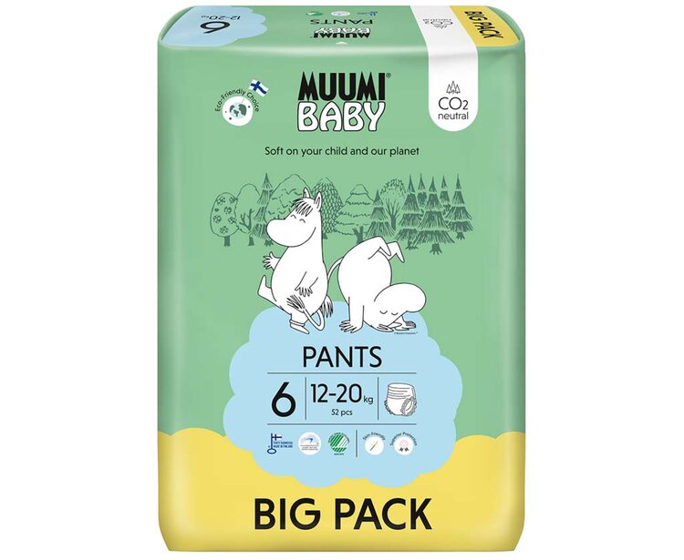 MUUMI Baby Pants 6 Junior 12-20 kg (52 ks)