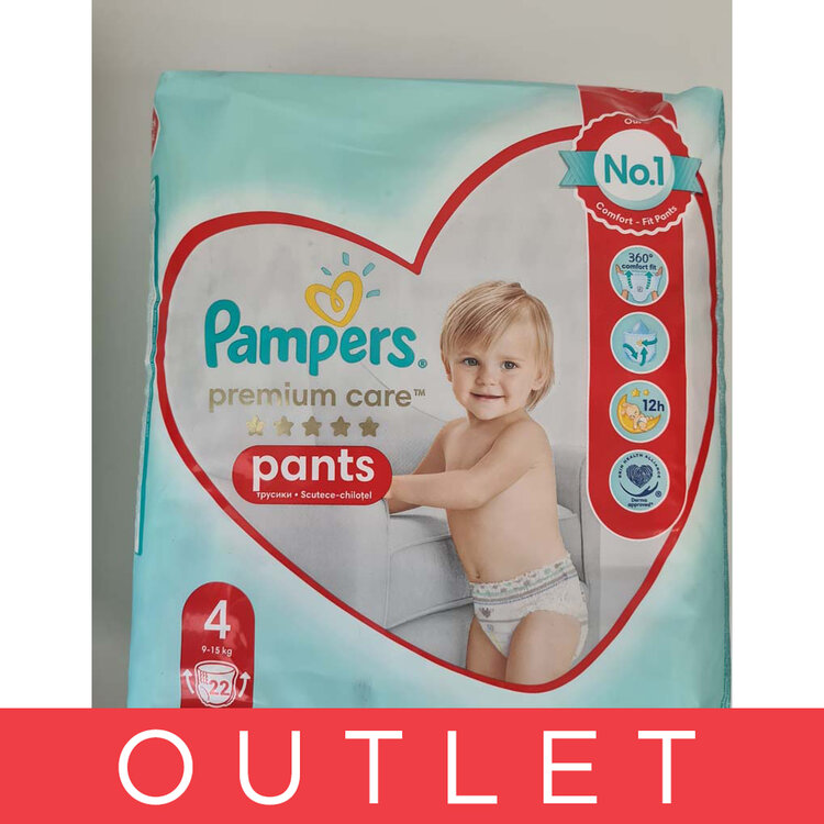 EXP: 01/2025 PAMPERS Premium Care Pants Kalhotky plenkové jednorázové 4 (9-15 kg) 22 ks