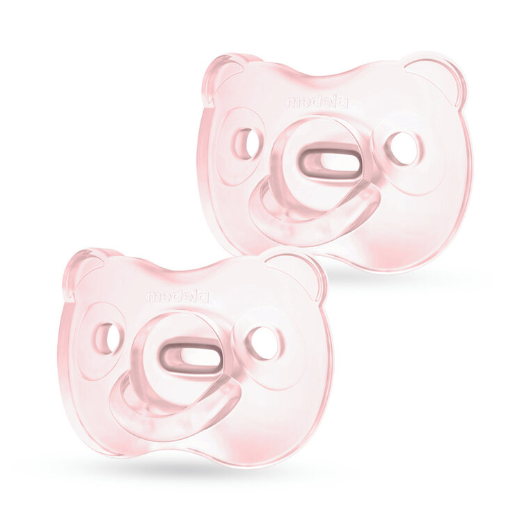 MEDELA Baby dudlík měkký celosilikonový Girl 6-18m 2 ks