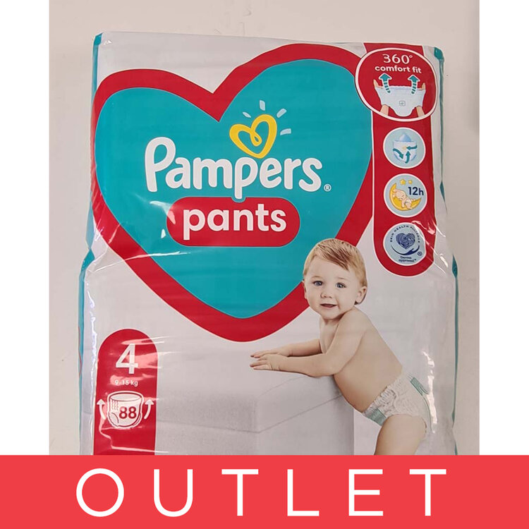 PAMPERS Active Baby-Dry Pants Kalhotky plenkové jednorázové 4 (9-15 kg) 88 ks