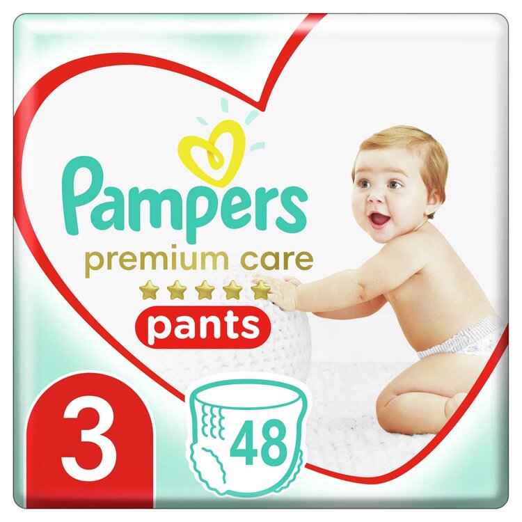 PAMPERS Premium Care Pants Plenkové kalhotky vel. 3 (48 ks plenek) 6-11 kg
