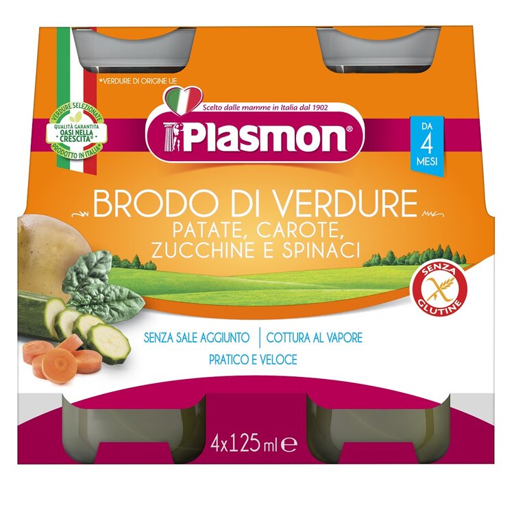 PLASMON Vývar tekutý zeleninový 4 x 125ml