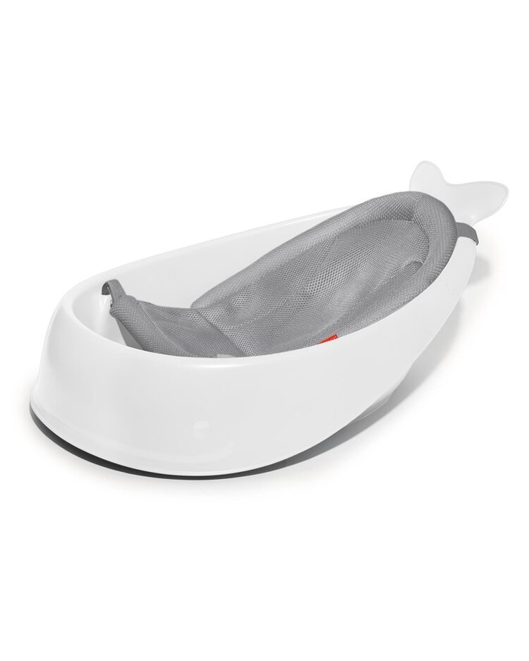 SKIP HOP Vanička s ergonomickou podložkou Moby 3 fázová bílá